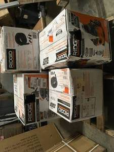 Pallet of Ridgid WetDry Shop Vacs Various Sizes and Conditions  Customer Returns See Pictures