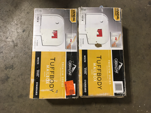 Lot of 2 Gibraltar Industries Tuffbody Mailbox  Customer Returns See Pictures