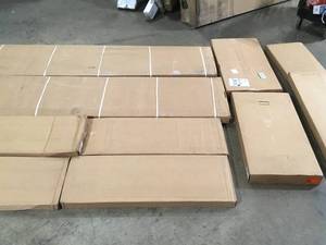 Lot of Assorted White Tower Unit Wall Mount Wood Closet System  Various Sizes and Conditions Customer Returns See Pictures