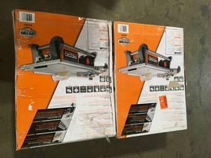 Lot of 2 RIDGID 6.5 Amp 7 in. Blade Corded Table Top Wet Tile Saw Customer Returns See Pictures