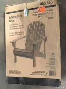 Adirondack Chair  Customer Returns See Pictures