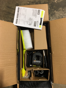 RYOBI ONE HP 18-Volt Brushless EZClea n 600 PSI 0.7 GPM Cordless Electric Power Cleaner w  Battery, Charger, Accessories Customer Returns See Pictures