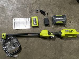 RYOBI 40V Expand-It Cordless Battery Attachment Capable Trimmer Power Head with  Battery and Charger  Customer Returns See Pictures