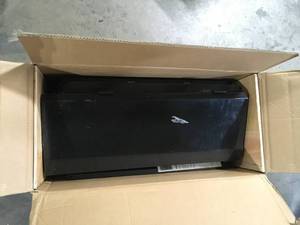 Husky Ready-to-Assemble 24-Gauge Steel Wall Mounted Garage Cabinet in Black (28 in. W x 29 in. H x 12 in. D) Customer Returns See Pictures