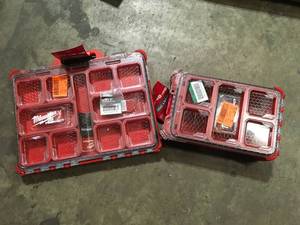 Lot of 2 Assorted Milwaukee tool Boxes  Customer Returns See Pictures