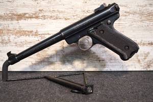 lot 12 image: Ruger Mark II Target .22LR semi-auto pistol