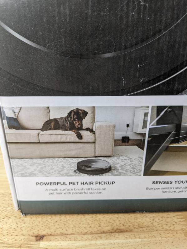 lot 25A image: NEW Shark ION Robot Vacuum Wi-Fi Connected RV754, Black N