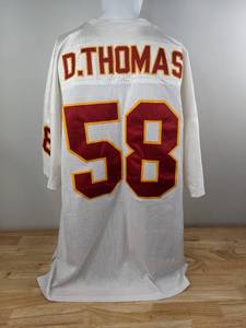 lot 77 image: Derrick Thomas #58 Kansas City Chiefs NFL Mitchell & Ness Throwback Jersey Size Mens 4XL60 K