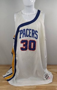 lot 82 image: George McGinnis #30 Indiana Pacers NBA Mitchell & Ness Basketball Jersey Size Mens 4XL60 K
