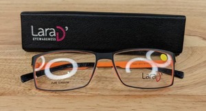 lot 41A image: NEW Lara D Glasses Eyeglasses with Display Lenses L