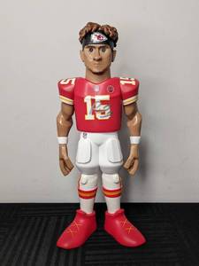 lot 13A image: Patrick Mahomes Autographed Funko Gold NFL 12 Figurine Kansas City Chiefs Football I
