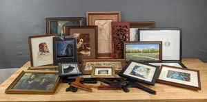lot 215 image: A Variety of Framed Art D