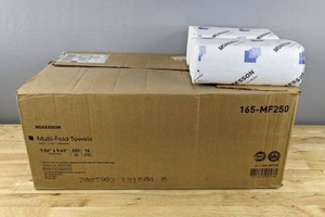lot 45 image: (14) Packs of McKesson Multi Fold Towels, White, 1 Ply  T