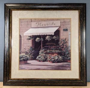 lot 48 image: French Florist Fine Art Framed Print by Christopher Wu Wall Dcor D