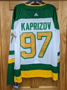 lot 34A image: Brand New Adidas Kirill Kaprizov Minnesota Wild NHL Hockey Jersey Mens Size XL 54 I