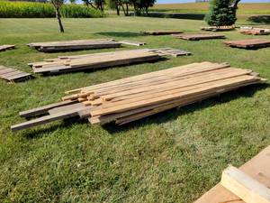 lot 4 image: Rough Sawn PINE & ASH Boards - Approx. 250 Board Feet - Kiln Dried
