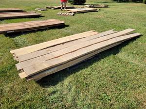 lot 9 image: Rough Sawn 44 ASH Boards - Approx. 160 Board Feet - Kiln Dried