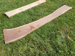 lot 22 image: Live Edge BLACK WALNUT Slab - Approx. 110 x 16 x 34 - Kiln Dried