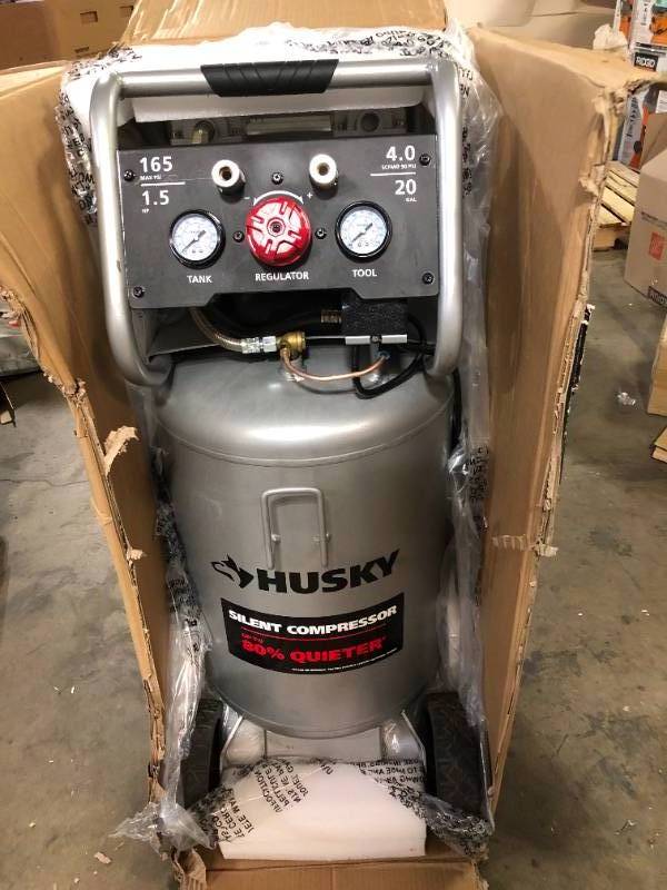 Husky silent store compressor 20 gallon