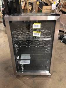 lot 3 image: Vissani 4.3 Cu. ft. Wine and Beverage Cooler in Stainless Steel Customer Returns See Pictures