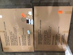 lot 21 image: Lot of 2 Husky 2-Pack Steel Pegboard Set in Black (36 in. W x 26 in. H) for Ready-to-Assemble Steel Garage Storage System  Customer Returns See Pictures