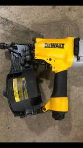 lot 23 image: DEWALT Pneumatic 15-Degree Coil Siding Nailer  Customer Returns See Pictures