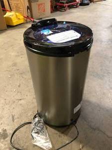 lot 35 image: Panda 0.6 cu. ft. 120-Volt Gray Electric Stainless Steel Portable Spin Dryer, 3200 RPM Customer Returns See Pictures