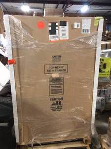 lot 45 image: LIBERTY SAFE Federal 48-Gun 75-Min fire rating EMP E-Lock, 60.5 in. H x 42 in. W x 22 in. D, Gray Marble Gun Safe & Lifetime Warranty   Customer Returns See Pictures