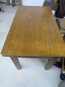 lot 53 image: 48L x 28W x 29H Table with Drawer