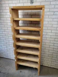 lot 53 image: Heavy Duty Garage Shelf - Made from 2x12 Lumber - NO SHIPPING