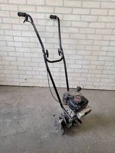 lot 71 image: Tecumseh 2-Cycle Mini Tiller  Cultivator - Pulls over Good - NO SHIPPING