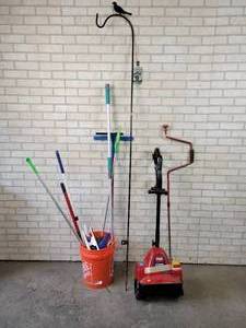 lot 73 image: TORO Electric Power Shovel (Works Good), Shepheards Hook and More - NO SHIPPING
