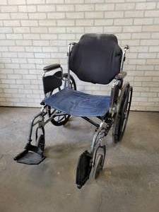 lot 80 image: Extra Wide Wheelchair - Seat is Approx. 23 wide - NO SHIPPING