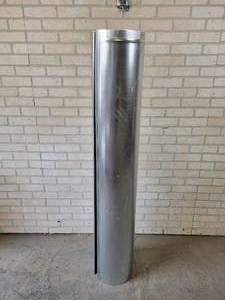 lot 83 image: (5) New Pieces of 10 Round Duct - 60 Long Each - NO SHIPPING