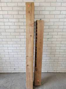 lot 84 image: (2) Pressure Treated 6x6 Beams - 64 Long and 53 Long - NO SHIPPING