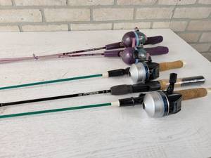 lot 101 image: (5) Rods & Reels - NO SHIPPING