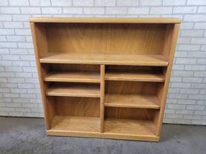lot 127 image: Nice Solid Wood Bookshelf - Bottom Shelves are Adjustable - NO SHIPPING