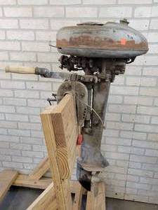 lot 99J image: 1948 Firestone 3.6hp Outboard Motor - Firestone Tire & Rubber Co. - NO SHIPPING