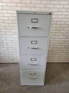 lot 139 image: 4-Drawer File Cabinet - NO SHIPPING