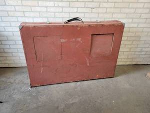 lot 171 image: Ice Fishing Shelter - Includes Canvas and Poles - Approx. 66 x 48 when folded out - NO SHIPPING