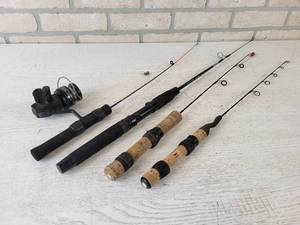 lot 181 image: Lot of (4) Ice Fishing Poles - NO SHIPPING