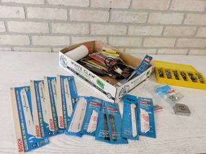 lot 185 image: Many BOSCH Sawzall Blades, Hand Tools, S Hook Kit and More