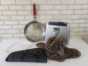 lot 206 image: Faux Fur Hat (With ear Flaps), Soft Side Pistol Case, EdenPure Air Purifier and More - NO SHIPPING