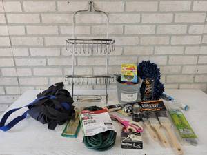 lot 207 image: New 25 Extension Cord, Minn-Kota Cover, New paint Brushes and More - NO SHIPPING