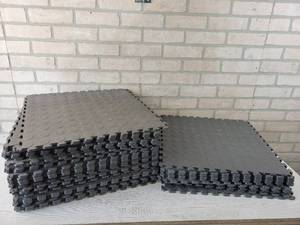 lot 226 image: (40) Interlocking Rubber Tiles - Each is Approx. 18 x 18 and 14 Thick - NO SHIPPING
