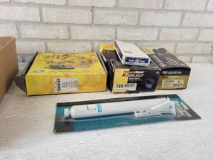 lot 230 image: Lot of New Brake Pads, Shoes, Spark Plugs and Door Closer