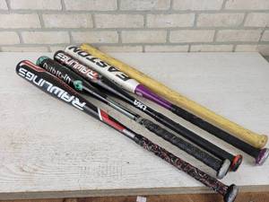 lot 259 image: (5) Youth Baseball  Softball Bats - Includes Easton, Rawlings and More - NO SHIPPING