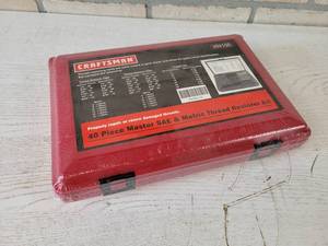 lot 283 image: New and Sealed CRAFTSMAN 40 Piece Metric & Standard Thread Restorer Kit