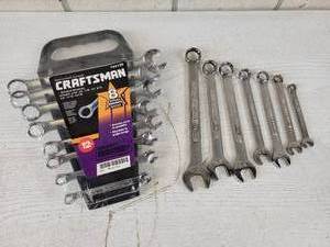 lot 291 image: Lot of NEW and Used CRAFTSMAN Combination Wrenches