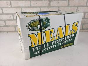 lot 332 image: SEALED Case of (12) MRE Fully Prepared Meals